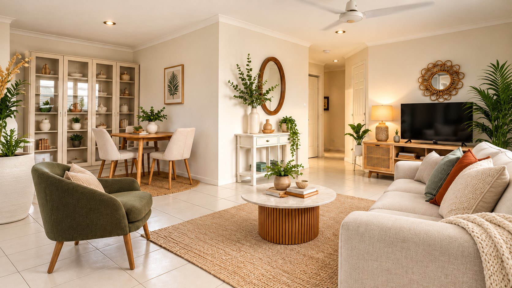 Furnished lounge concept from the owner brochure, without people